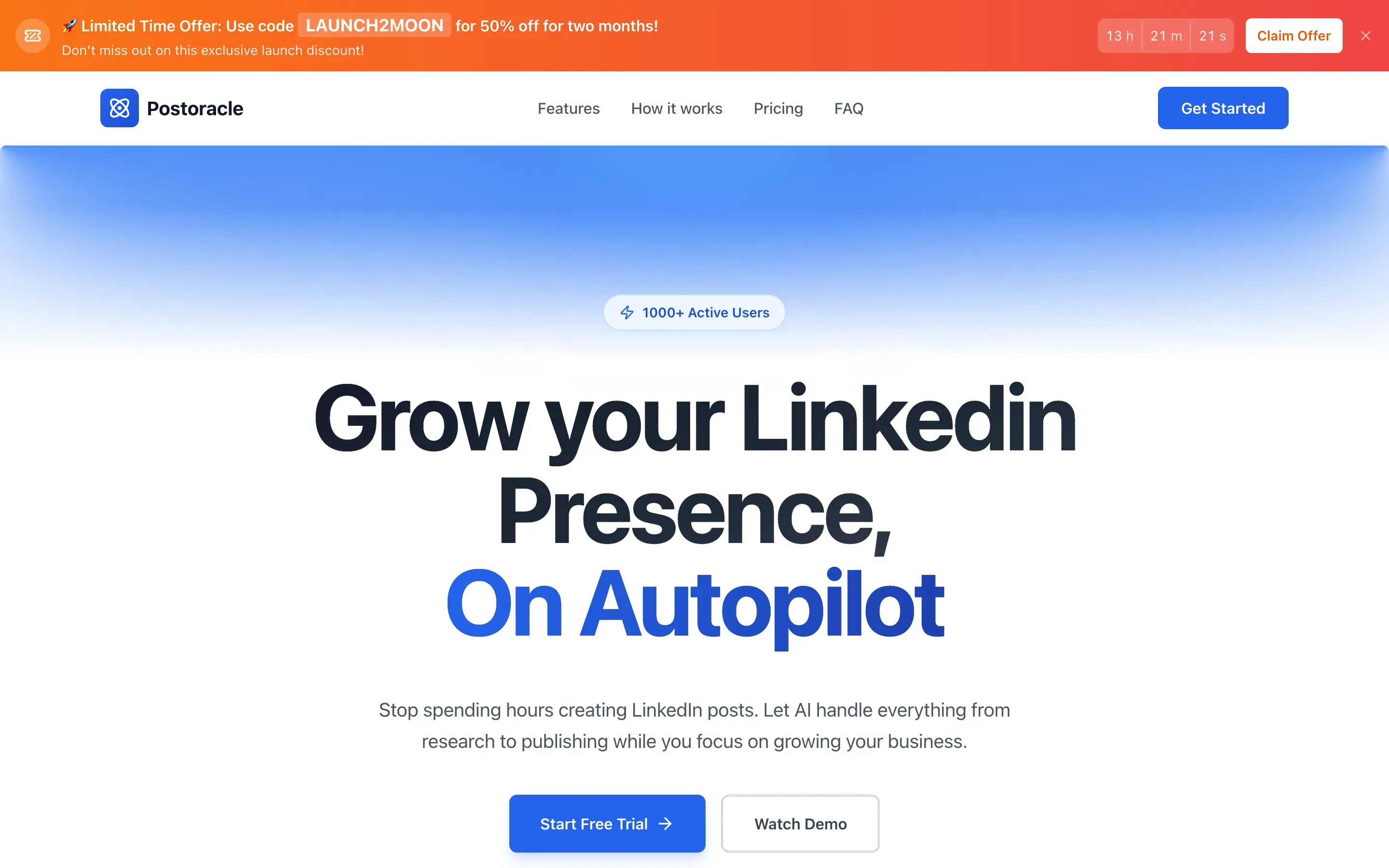 postoracle.com, a LinkedIn growth platform